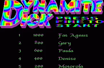 Dynamite Dick screen shot title